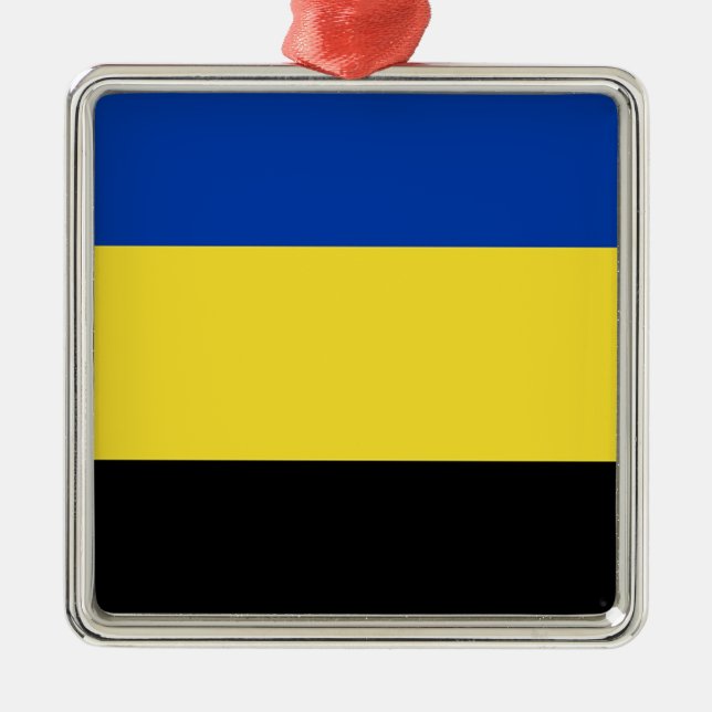 Flag of Gelderland Metal Ornament (Front)