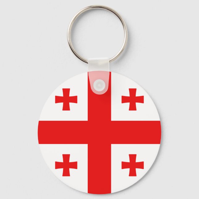 Flag of Georgia Keychain (Front)