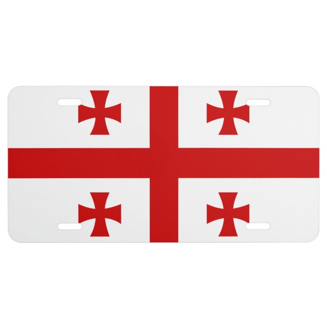 Flag of Georgia License Plate (Front)