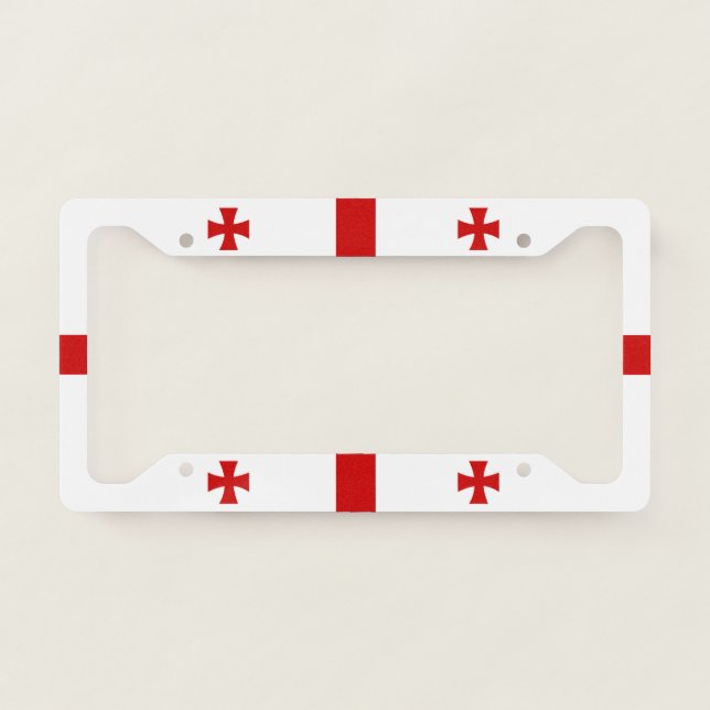Flag of Georgia License Plate Frame (Front)