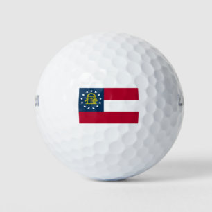 Flag of Georgia (US State) Golf Balls