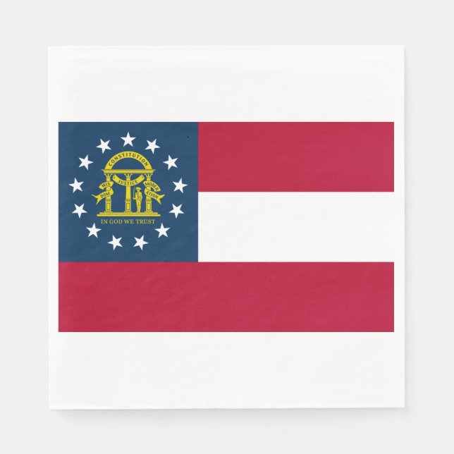 Flag of Georgia (US State) Napkins (Front)