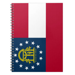 Flag of Georgia (US State) Notebook