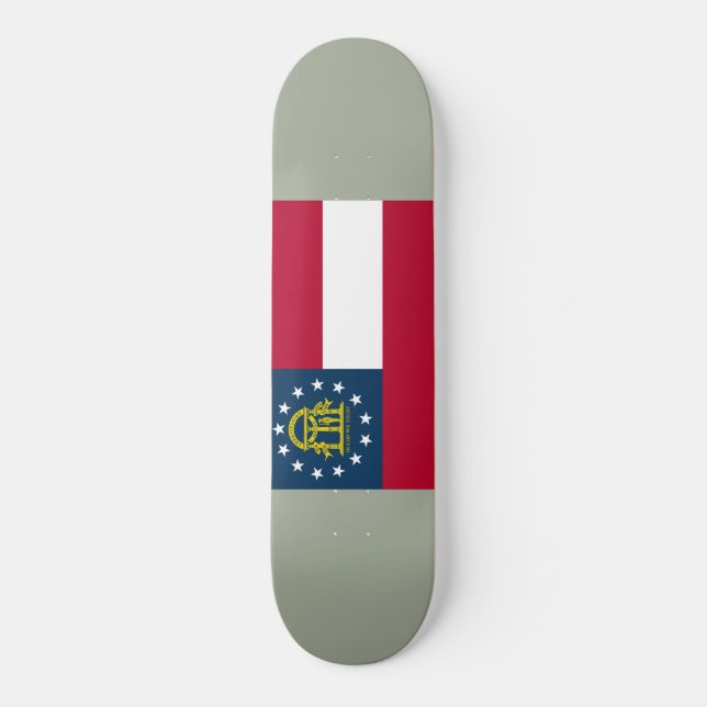 Flag of Georgia (US State) Skateboard (Front)