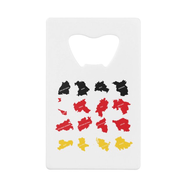 Flag of German States Credit Card Bottle Opener (Front)