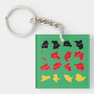 Flag of German States Keychain