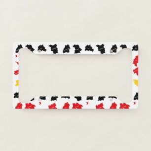Flag of German States License Plate Frame
