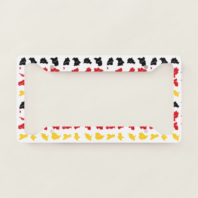 Flag of German States License Plate Frame (Front)