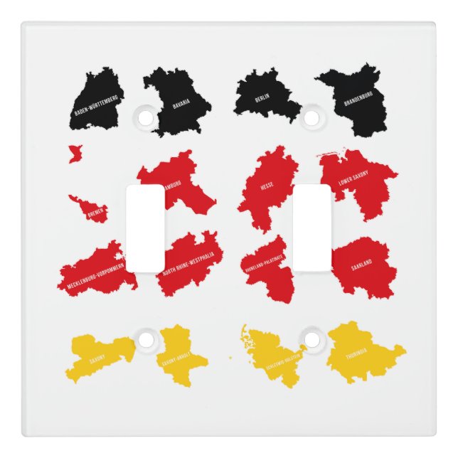 Flag of German States Light Switch Cover (Front)