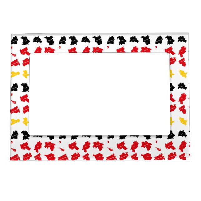 Flag of German States Magnetic Frame (Front)