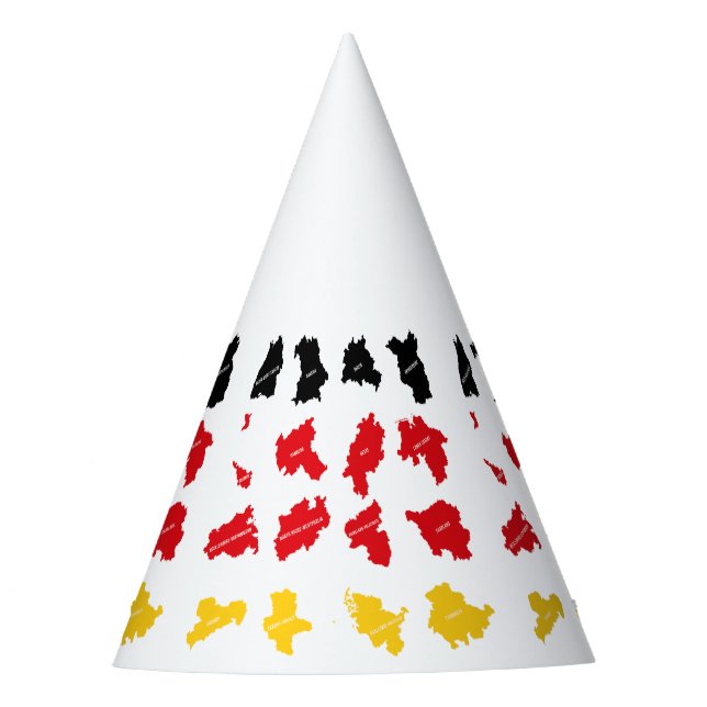 Flag of German States Party Hat (Front)