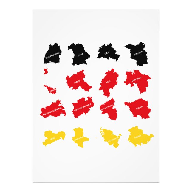 Flag of German States Photo Print (Front)