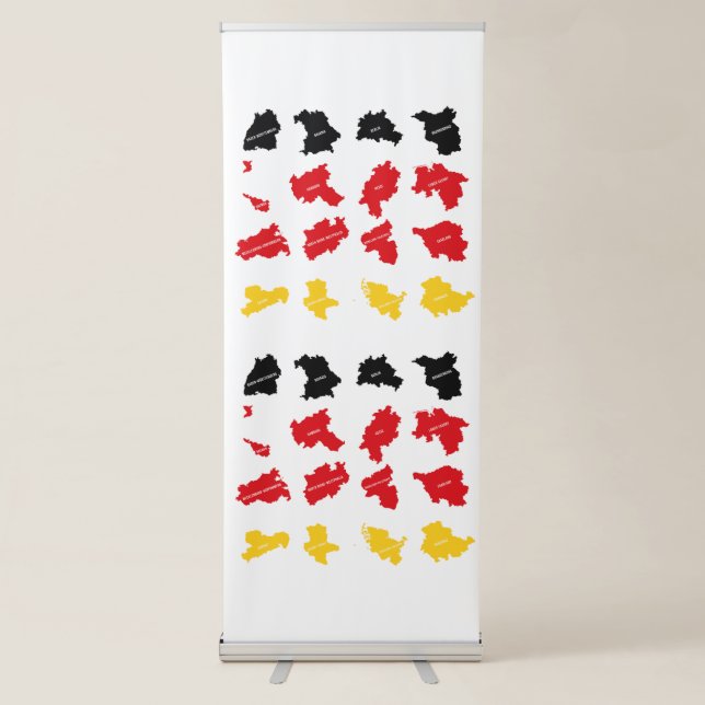 Flag of German States Retractable Banner (Front)