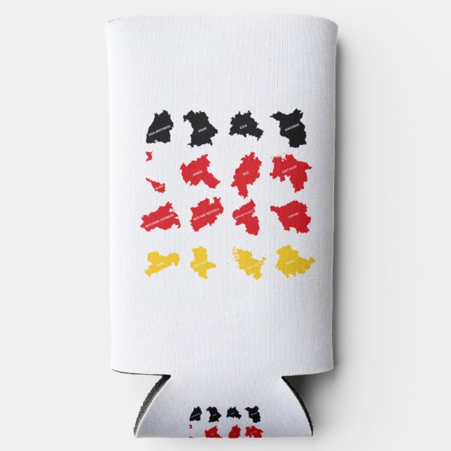 Flag of German States Seltzer Can Cooler (Front)