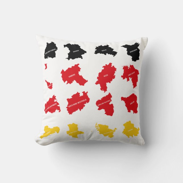 Flag of German States Throw Pillow (Front)