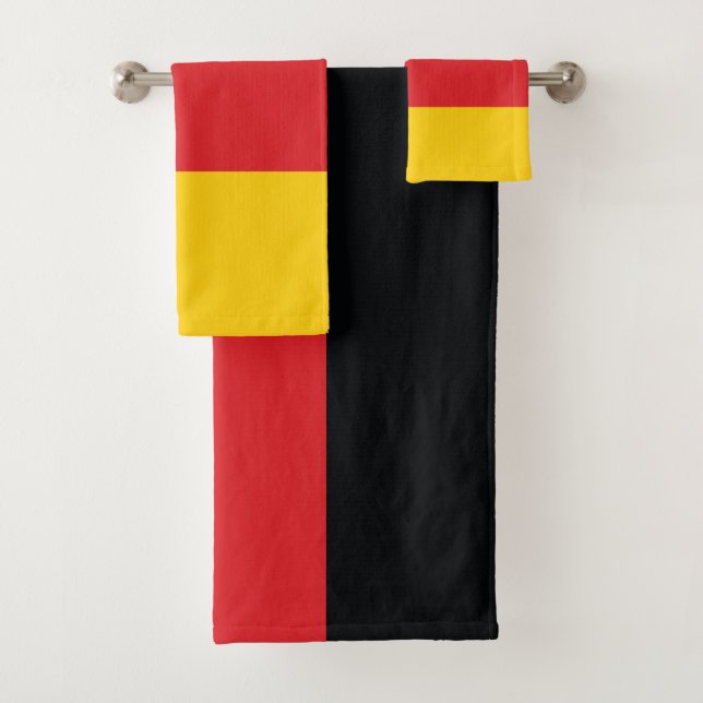 Flag of Germany Bath Towel Set (Insitu)
