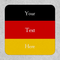 Flag of Germany Black Red Gold Customizable Text