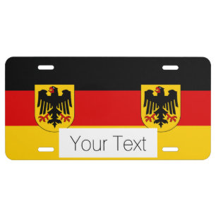 Flag of Germany - Bundesdienstflagge License Plate