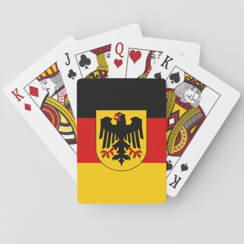 Flag of Germany _ Bundesdienstflagge Poker Cards
