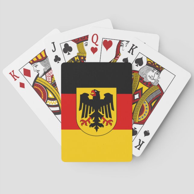 Flag of Germany - Bundesdienstflagge Poker Cards (Back)