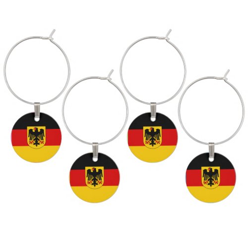 Flag of Germany _ Bundesdienstflagge Wine Glass Charm