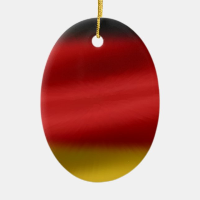 Flag of Germany Ceramic Ornament (Front)