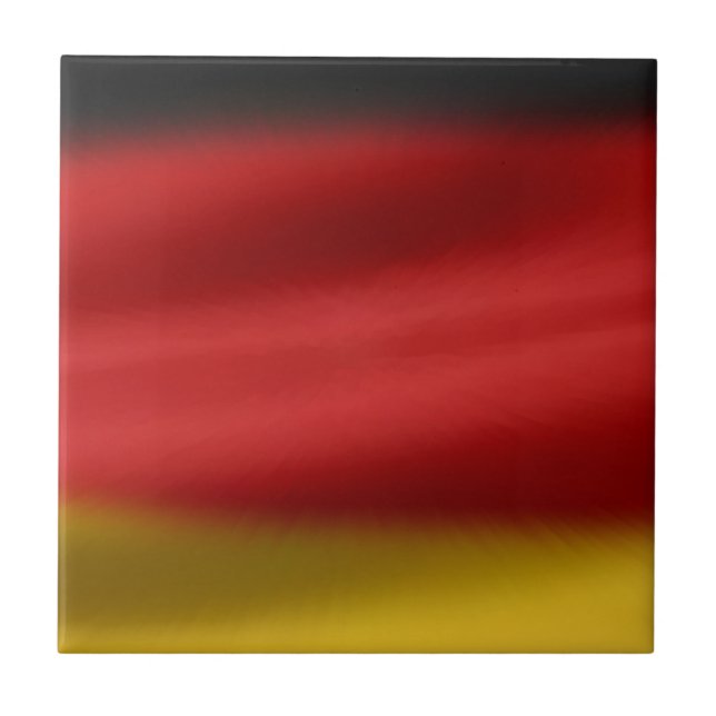 Flag of Germany Ceramic Tile (Front)
