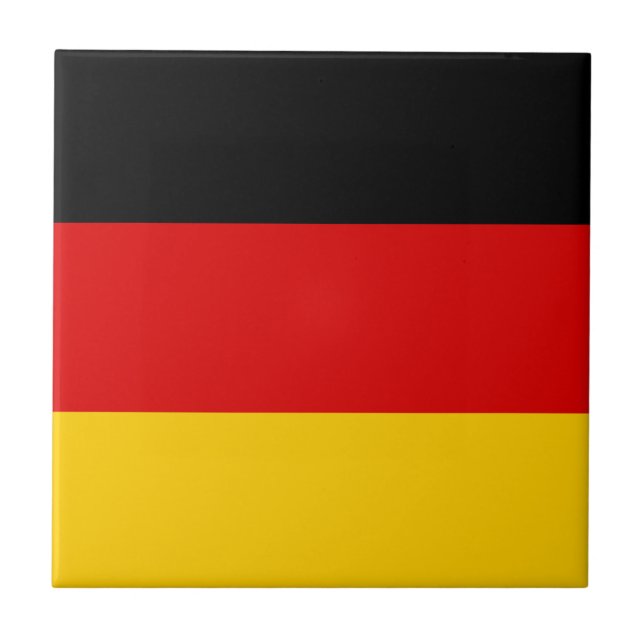 Flag of Germany Ceramic Tile (Front)