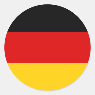 Flag of Germany Classic Round Sticker