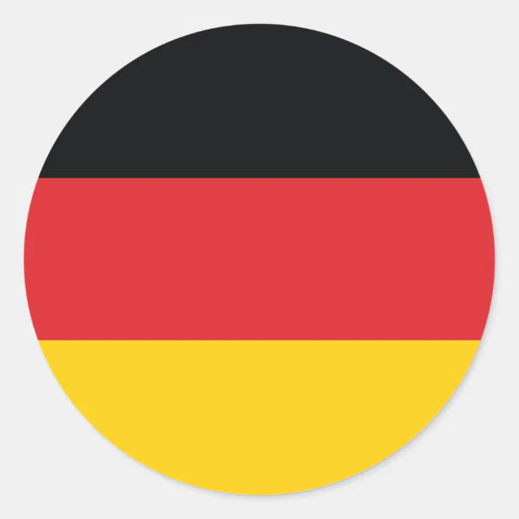 Flag of Germany Classic Round Sticker | Zazzle