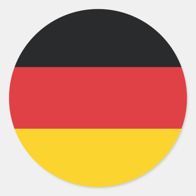 Flag of Germany Classic Round Sticker (Front)