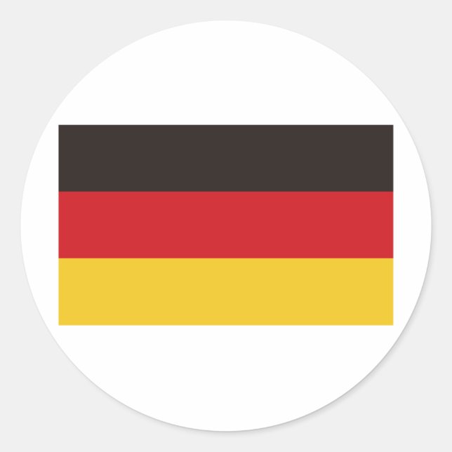 Flag of Germany Classic Round Sticker (Front)