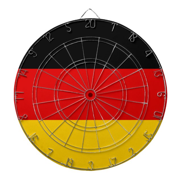 Flag of Germany (Deutschland) Dart Board (Front)