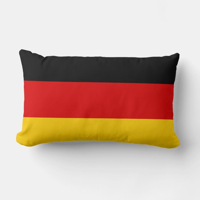 Flag of Germany (Deutschland) Lumbar Pillow (Front)