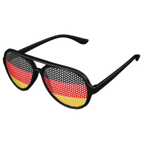 Flag of Germany Fun German Flag Aviator Sunglasses