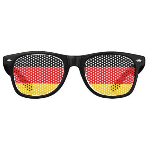 Flag of Germany Fun German Flag Retro Sunglasses