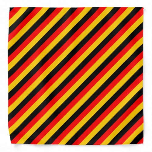 Flag of Germany Inspired Colored Stripes Pattern Bandana