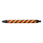 [ Thumbnail: Flag of Germany Inspired Colored Stripes Pattern Pen ]