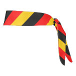 [ Thumbnail: Flag of Germany Inspired Colored Stripes Pattern Headband ]