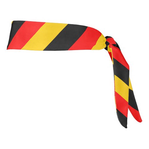 Flag of Germany Inspired Colored Stripes Pattern Tie Headband