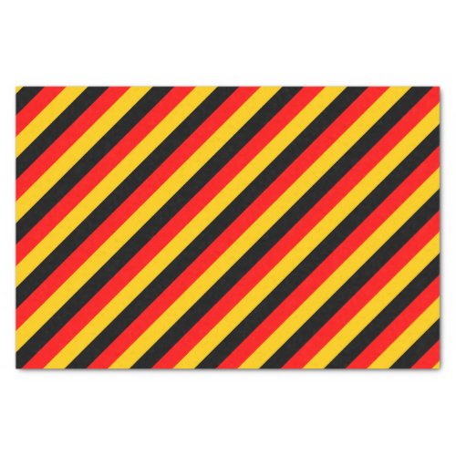 Flag of Germany Inspired Colored Stripes Pattern Tissue Paper