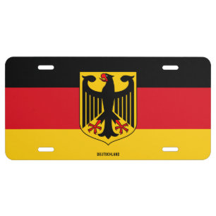 Flag of Germany License Plate