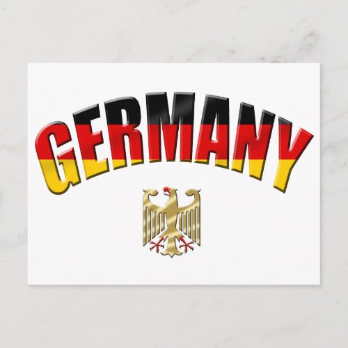 Flag of Germany logo German shirts and gifts Postcard
