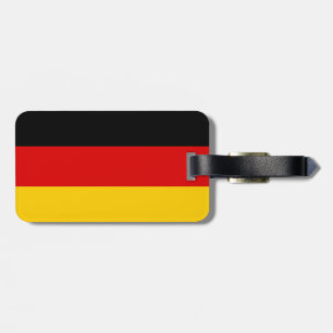 Flag of Germany Luggage Tag w/ leather strap