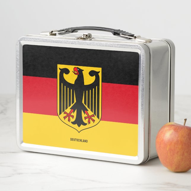 Flag of Germany Metal Lunch Box (In Situ)