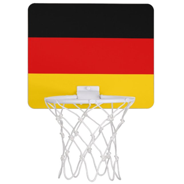 Flag of Germany Mini Basketball Goal Hoop (Front)