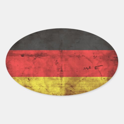 Flag of Germany Oval Sticker