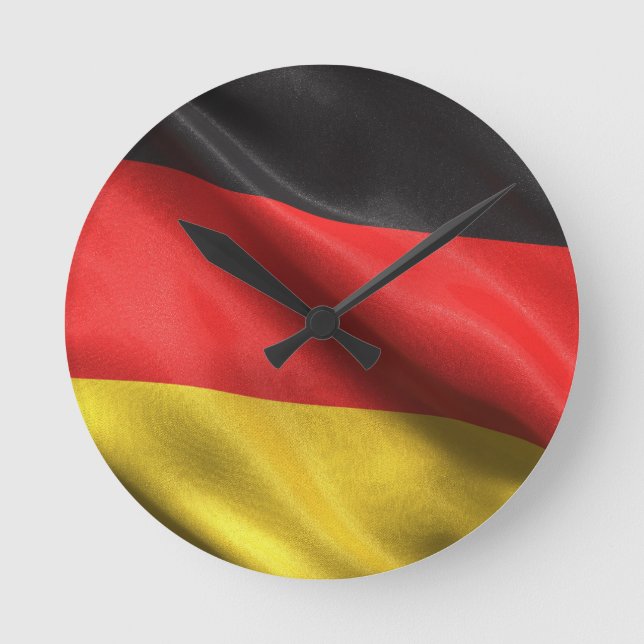Flag of Germany Round Clock (Front)