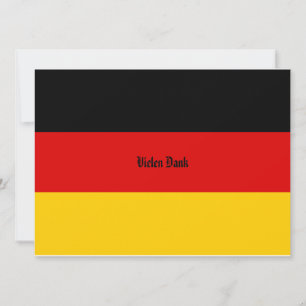 Flag of Germany Schwarz Rot Gold Personalized Invitation