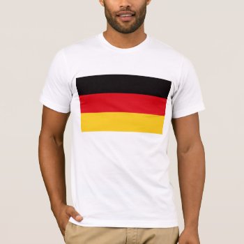 Flag Of Germany T-shirt by auraclover at Zazzle